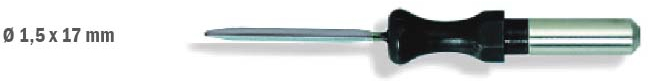Электрод - нож ланцетовидный, прямой, 1,5x17 мм