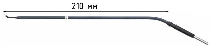 Электрод ARROWtip, гортанный, 45° изогнут вверх, длина 210 мм